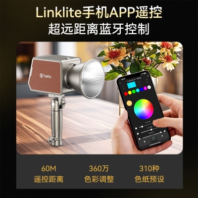 圖立方100W雙色溫RGB攝影補光燈戶外便攜外拍燈婚禮跟拍常亮燈全彩打光燈主播專用人像COB專業(yè)影視燈內(nèi)置電池